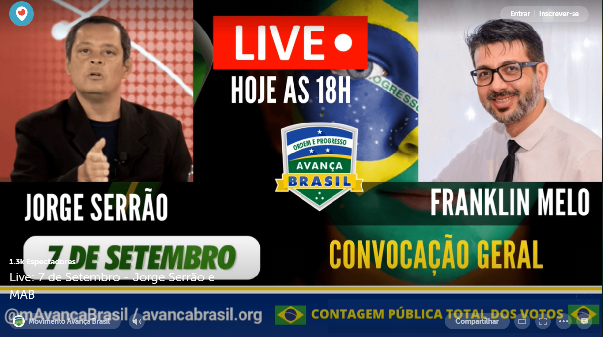 Live: 7 de Setembro - Jorge Serrão e MAB