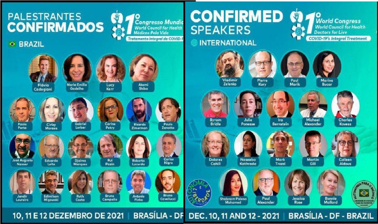 Congresso Mundial sobre COVID-19, em Brasília