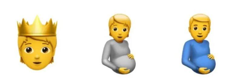 Homem grávido e pessoas não binárias: os novos emojis lançados pela Apple