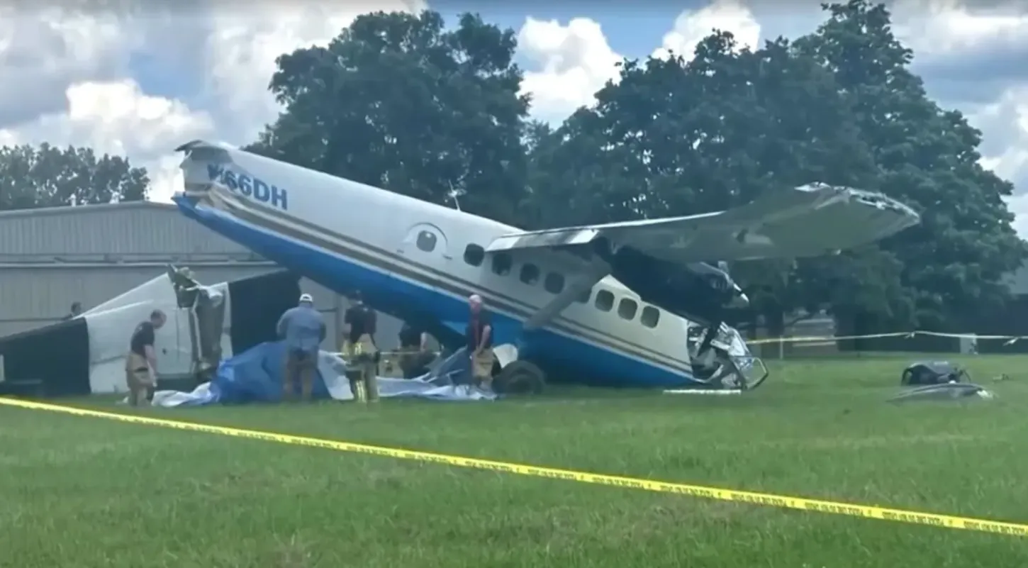 Avião usado para paraquedismo cai nos EUA com 15 a bordo