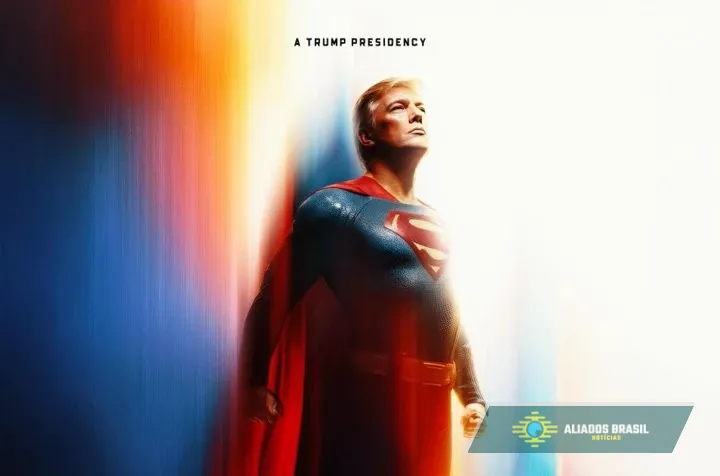Casa Branca posta Trump trajado como Superman: “Esperança”