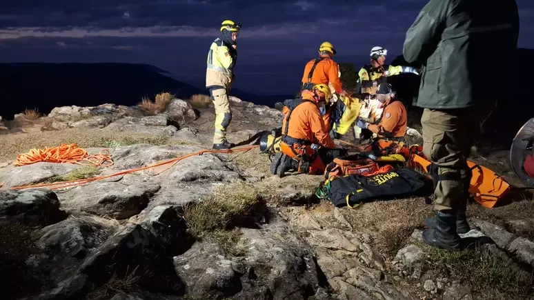 Criança que caiu em cânion na divisa entre SC e RS é localizada por drone e resgate será por rapel