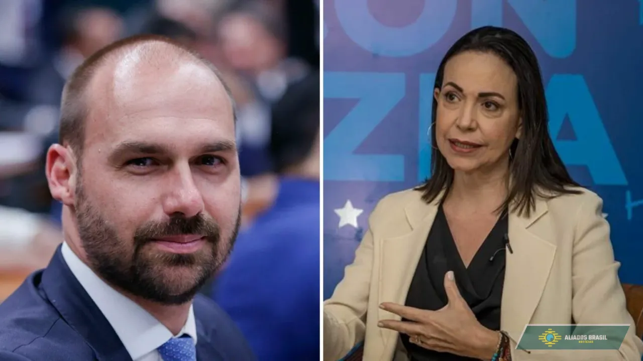 Eduardo compara Bolsonaro e Corina: “Está pior que Venezuela”