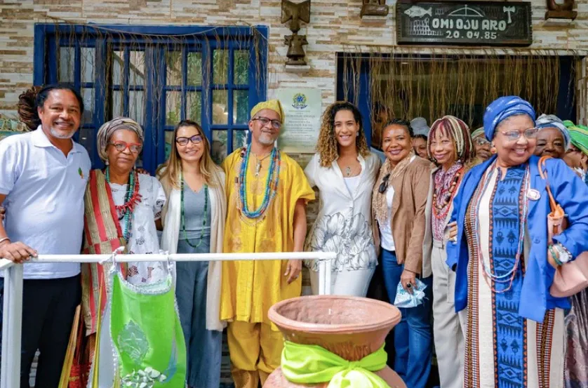 Janja e ministras vão a terreiro de candomblé no Rio de Janeiro