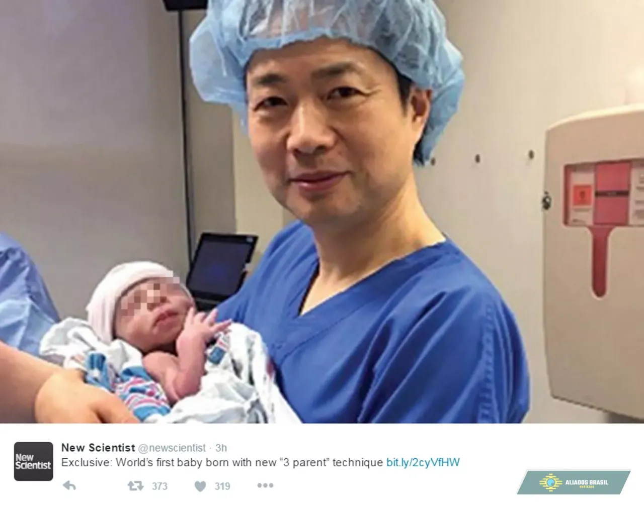 Os bebês com DNA de 3 'pais' nascidos sem doença hereditária