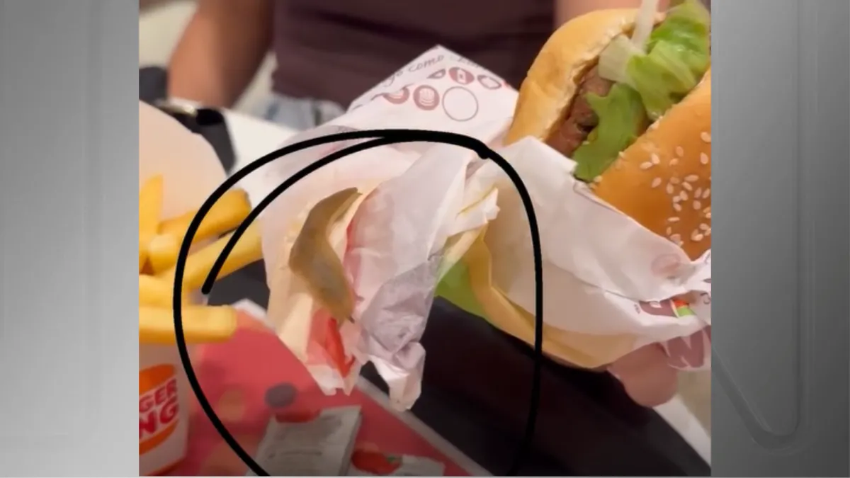 Vídeo: mulher encontra lesma viva em hamburguer no Piauí