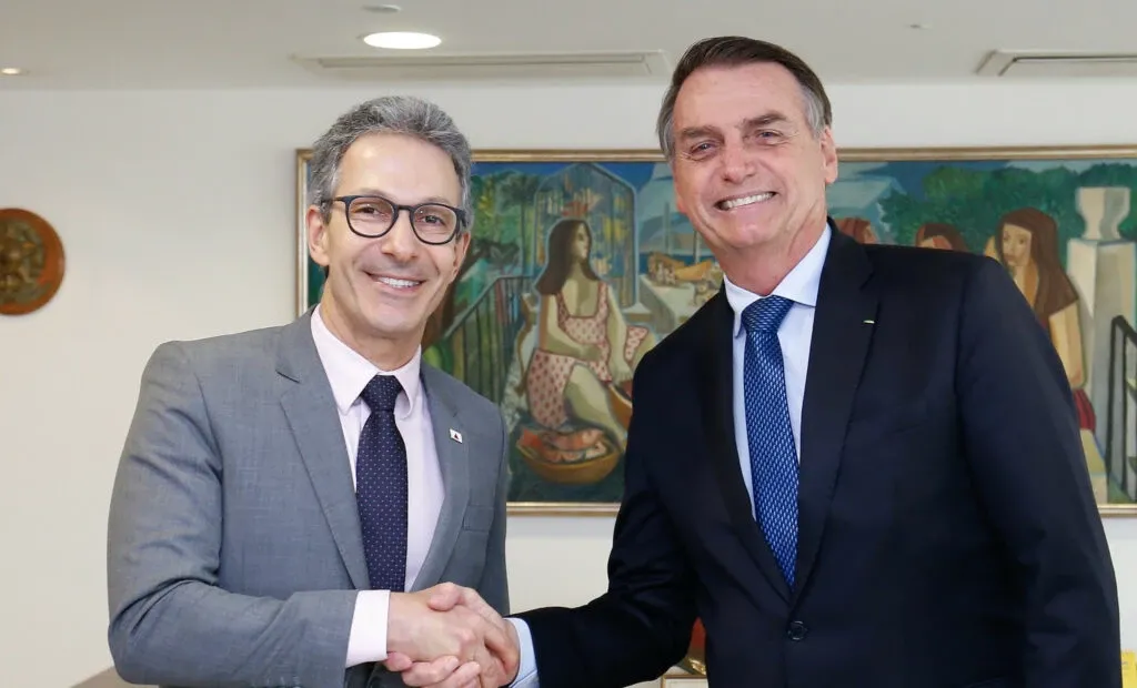 Zema procura Jair Bolsonaro e anuncia candidatura ao Planalto