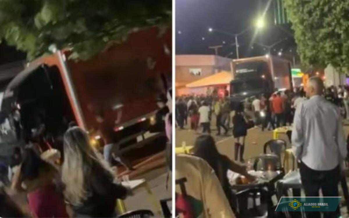 Carreta de dupla sertaneja atinge público durante evento em Goiás