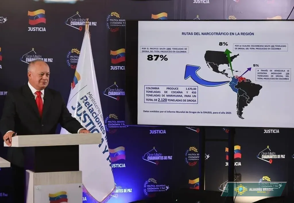 Venezuela inicia patrulhamento com navios e drones no Caribe