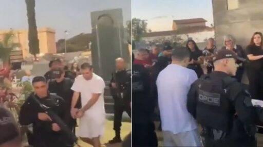Vídeo: Preso do 8/1 Vai a Velório da Avó com Forte Escolta e Sem Poder Abraçar a Mãe