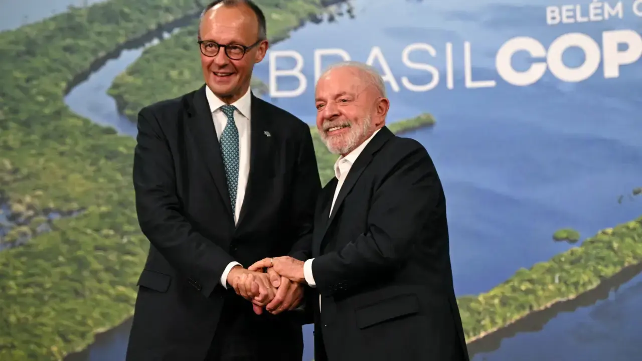 Chanceler alemão diz que ‘todos ficaram felizes’ de deixar Belém, sede da COP30   