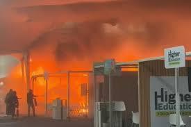 Incêndio atinge pavilhão na COP30