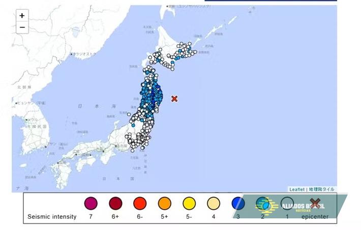 Japão emite alerta de tsunami após terremoto de magnitude 6,7 atingir a costa do país