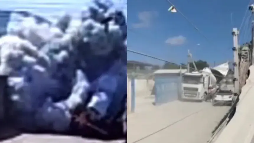 Vídeo: caminhão betoneira explode em Fortaleza e força do impacto impressiona