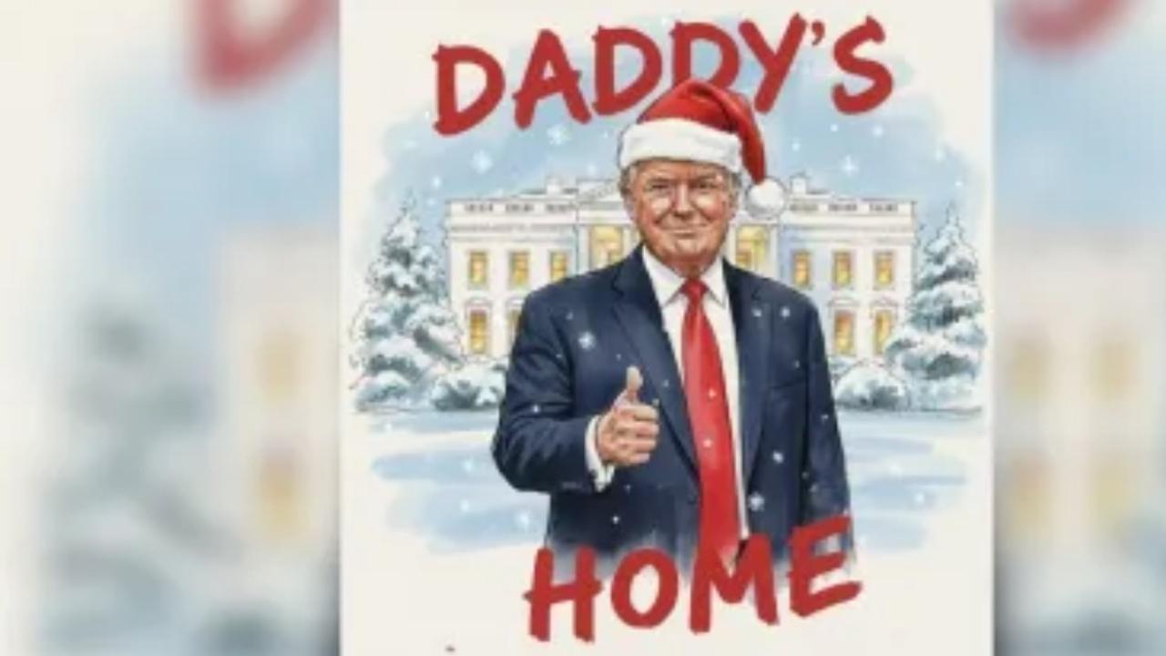 Casa Branca divulga cartão de Natal de Trump: 'O papai está em casa'