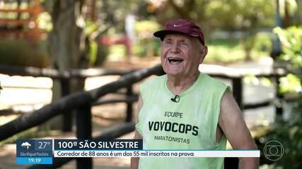 Conheça o vovô corredor de 88 anos que vai para sua 35ª edição de São Silvestre