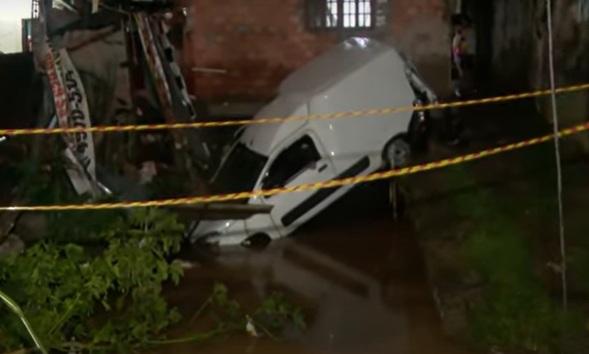 Defesa Civil contabiliza sete mortes no estado de SP,motorista desaparece em córrego em Guarulhos