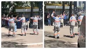 Funcionários terceirizados da Enel são flagrados fazendo dancinha na Av. Paulista no meio da crise de energia em SP