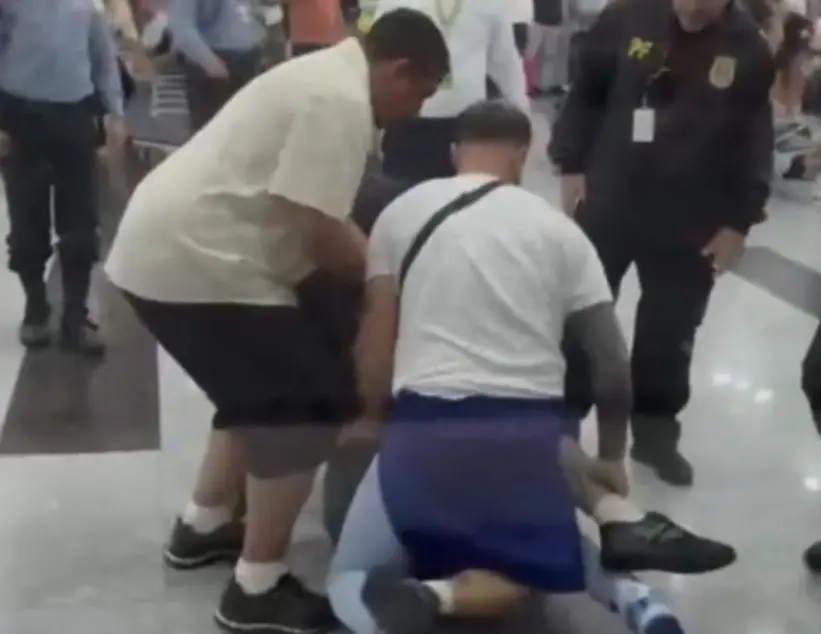 Homem enche a cara na sala VIP, quebra aeroporto e acaba preso pela PF. Veja vídeo