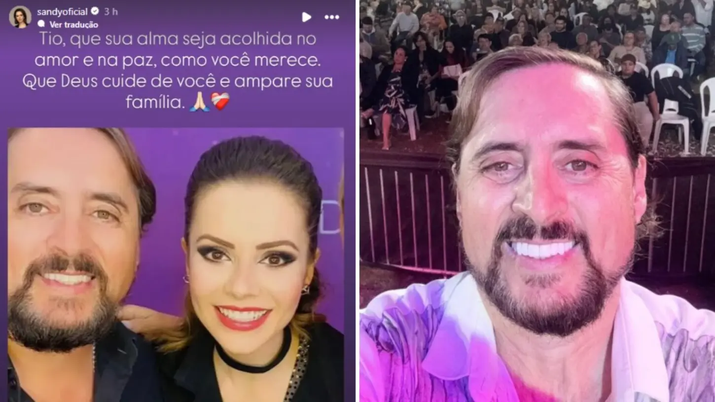 Sandy homenageia Mauri, tio que morreu em acidente rodoviário
