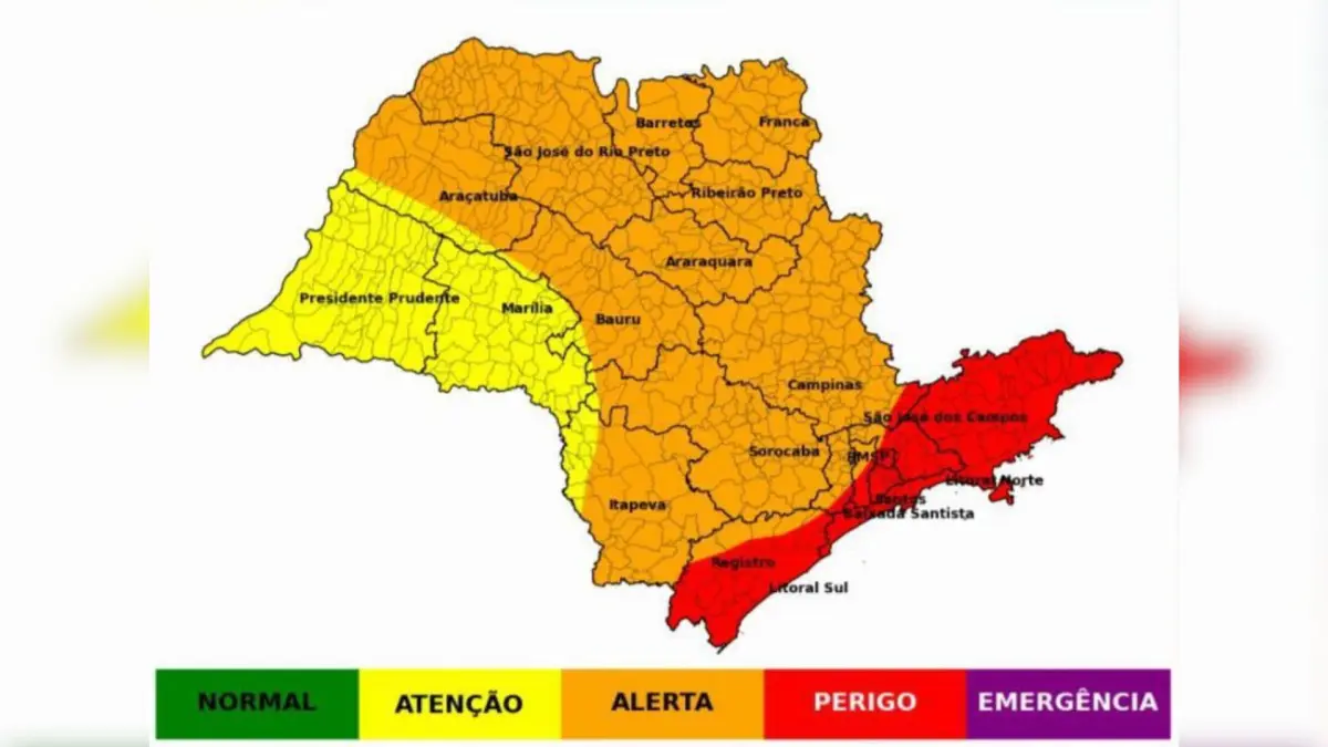 Defesa Civil alerta para mais 