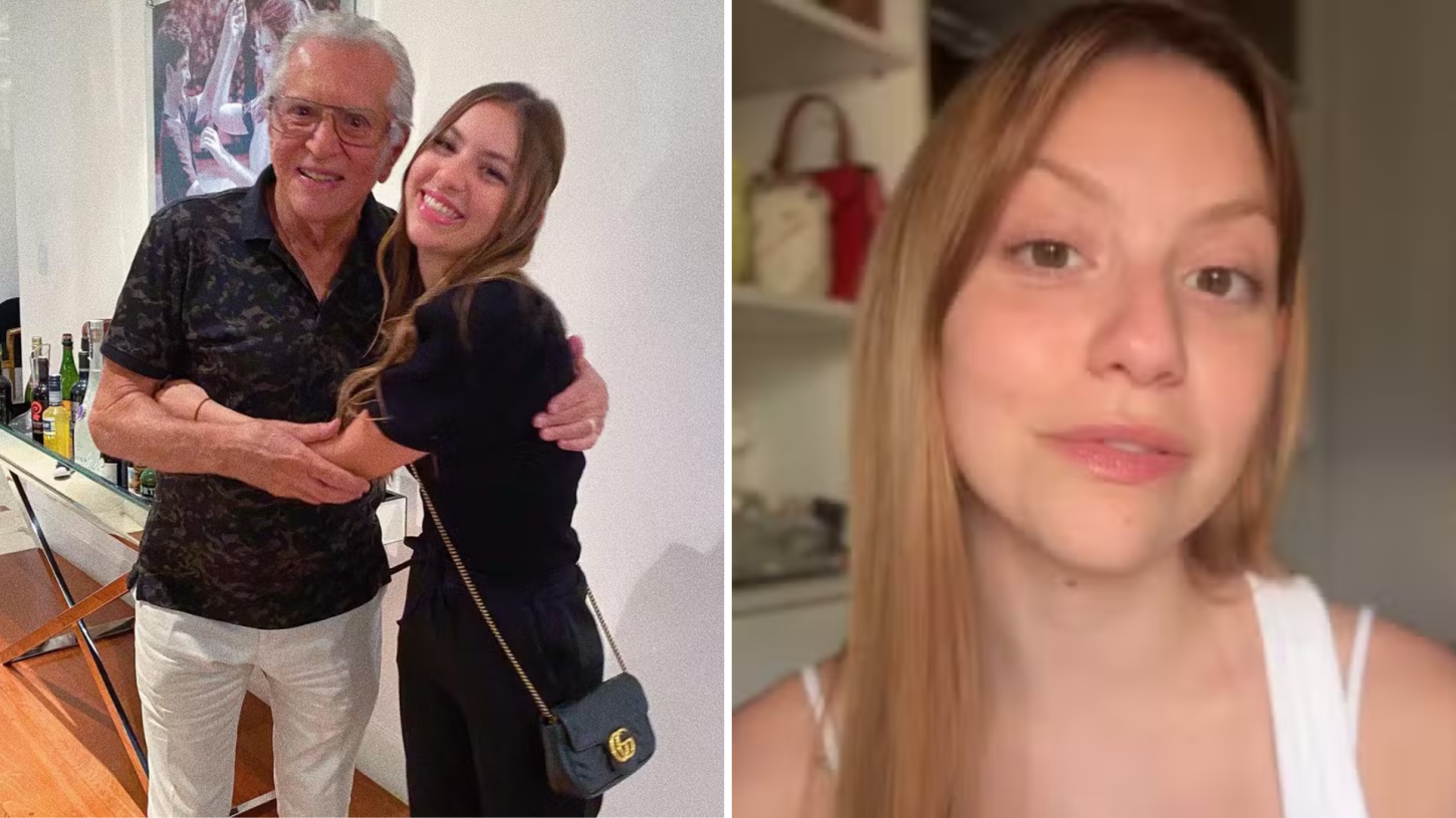 Neta de 24 anos de Carlos Alberto de Nóbrega descobre diagnóstico de câncer: 'Um dia na quimio, outro no pilates'