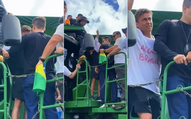 Nikolas é orientado a usar colete à prova de balas