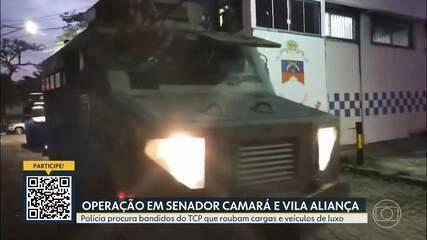 Polícia faz operação contra quadrilha de roubo de carros e cargas e mira integrantes de facção criminosa em Senador Camará
