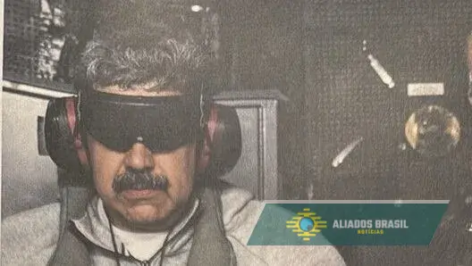 Trump publica foto de Maduro dentro de navio de guerra após captura