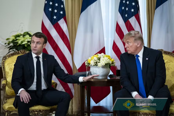 Trump vaza mensagens de Macron e do secretário-geral da Otan e revela o motivo