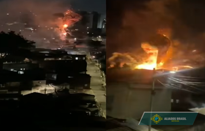 Balão com fogos de artifício explode na Zona Leste de SP. Veja o vídeo