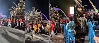 Carro alegórico da União de Maricá atropela 3 pessoas; funcionário da escola tem fratura exposta grave nas pernas, diz Soranz