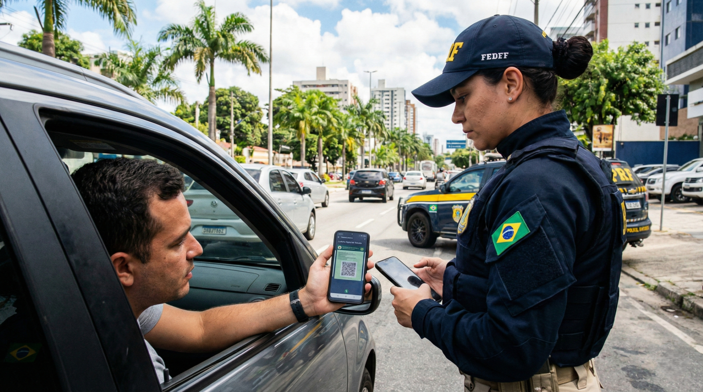 O que a polícia pode fazer se o motorista tiver apenas a CNH digital