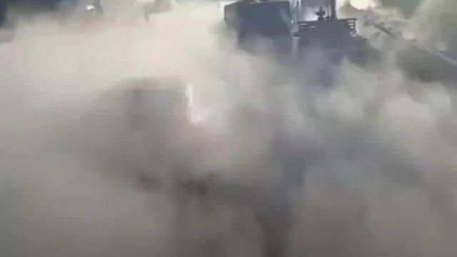 VÍDEO: Engavetamento com vazamento de gás deixa um morto na Fernão Dias, em MG