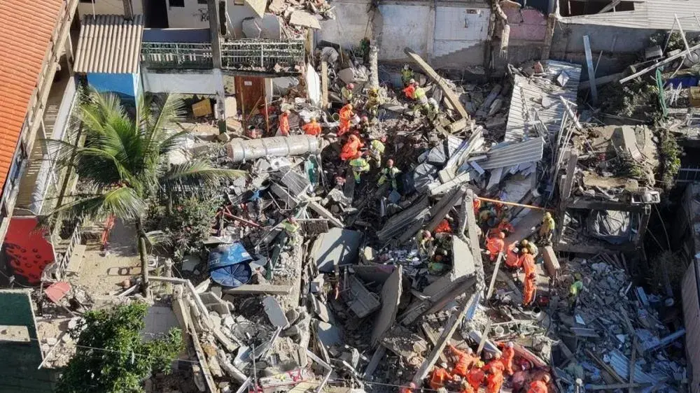 Bombeiros encontram último corpo de desaparecido em escombros de lar de idosos que desabou em BH