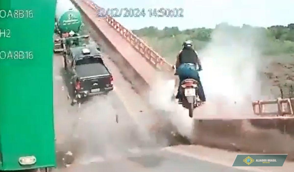 Cenas Fortes: Vídeo mostra mulher sendo arremessada na queda de ponte entre MA e TO