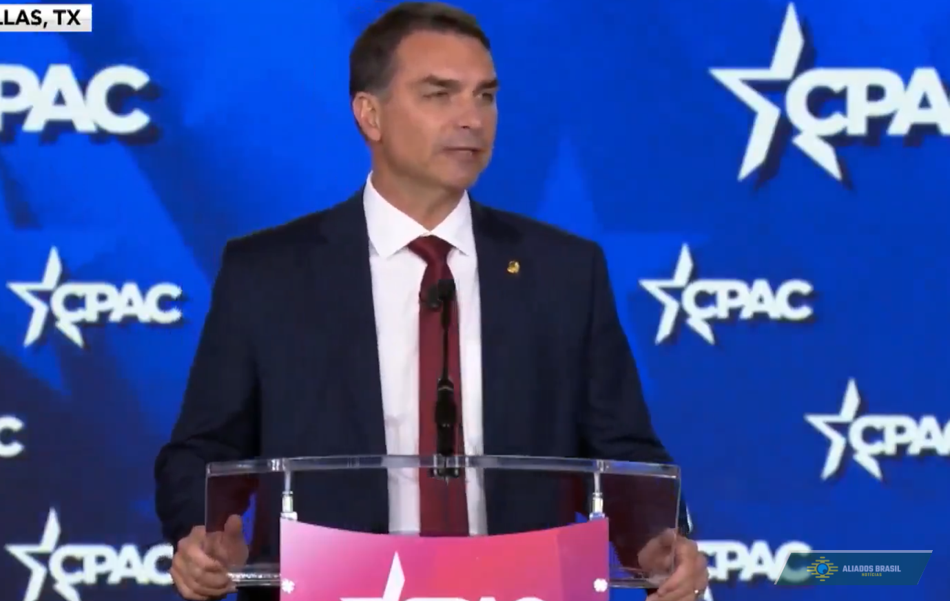 Flávio Bolsonaro discursa nos EUA e faz pedido à comunidade internacional; veja qual