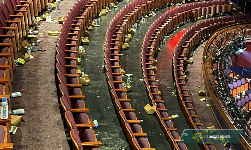 Foto de sujeira após o Oscar viraliza e expõe ‘hipocrisia’ de celebridades ambientalistas