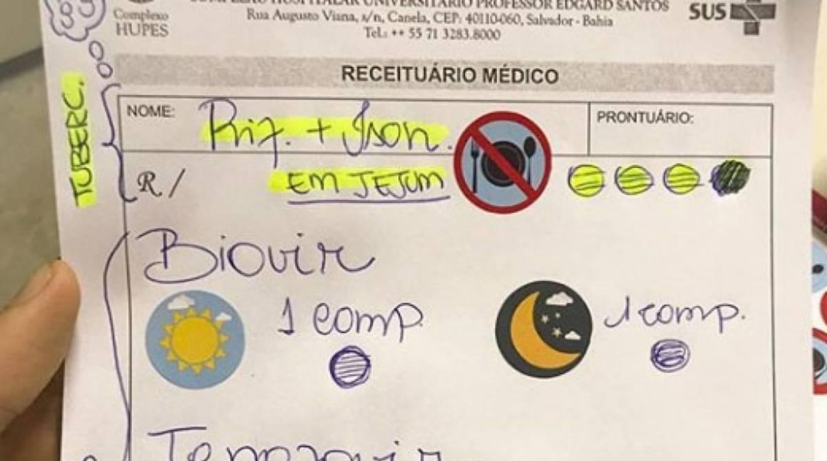 Médico cria receitas com desenhos para pacientes que não sabem ler e muda tratamento de doenças no Sertão