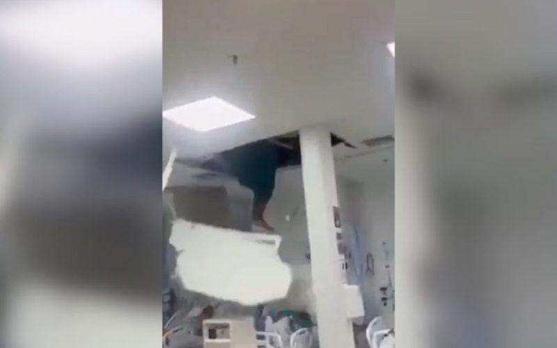 Paciente tenta fugir de hospital pelos dutos de ventilação e cai do teto em CTI