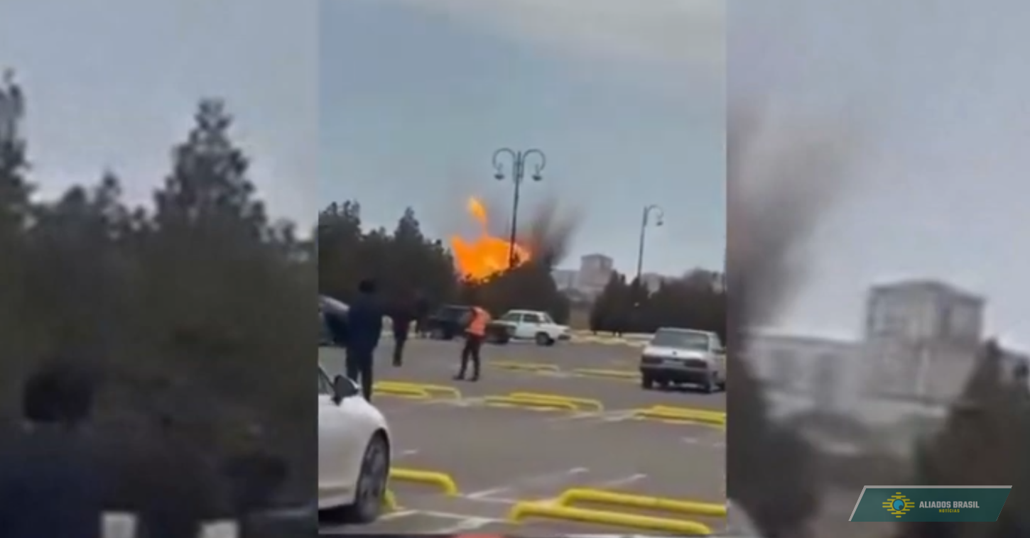 Vídeo mostra momento em que drone iraniano explode em aeroporto no Azerbaijão