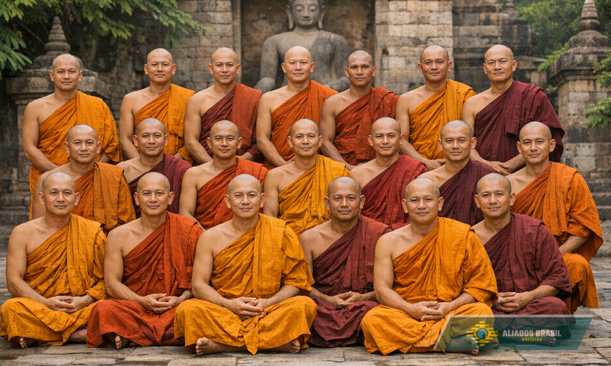 22 monges budistas são presos no Sri Lanka com mais de 110 quilos de droga; veja o valor