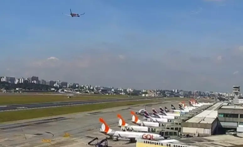 Aviões de Gol e Azul ficam separadas no ar por apenas 22 metros em Congonhas 