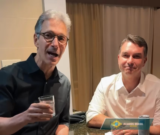 Em vídeo, Zema convida Flávio a compor chapa como vice