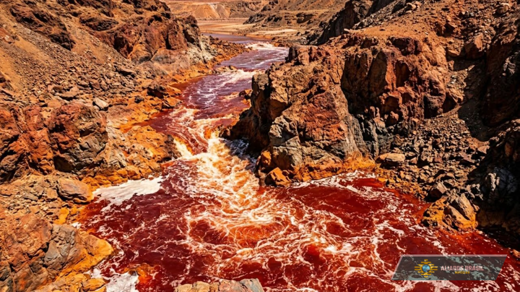 O rio mais ácido do mundo que pode dissolver tudo que entra nele e surpreende pela intensidade