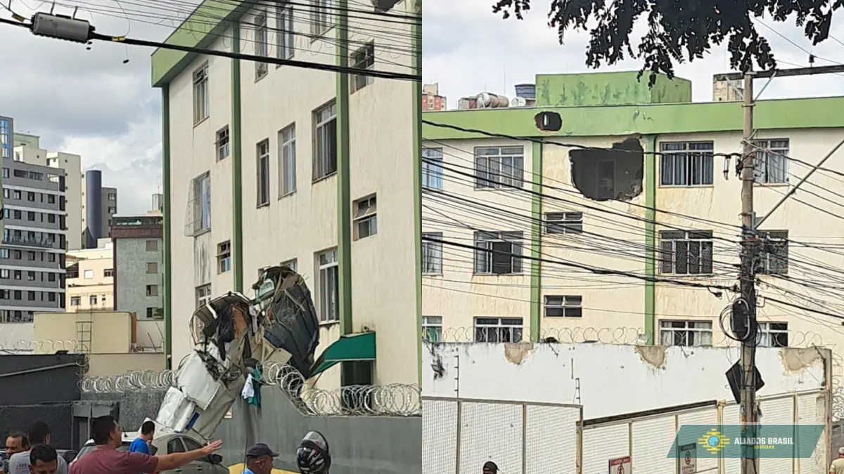 Bombeiros confirmam duas mortes após queda de avião em BH