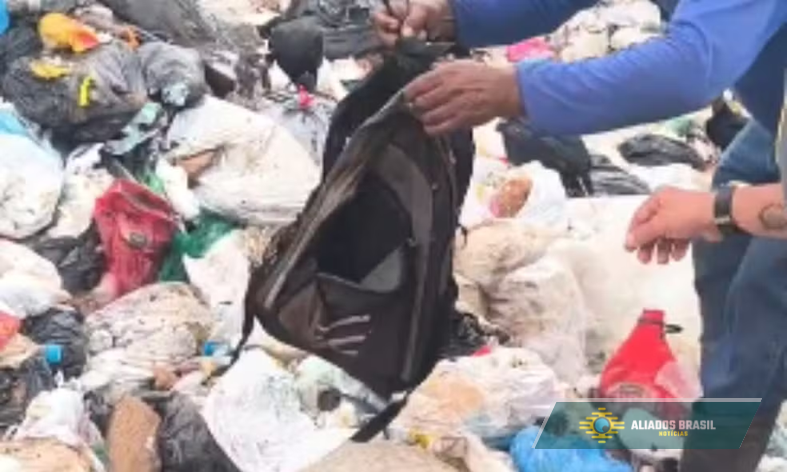 CENAS FORTES: Recém-nascida morre após ser encontrada dentro de mochila abandonada em lixão no Amazonas