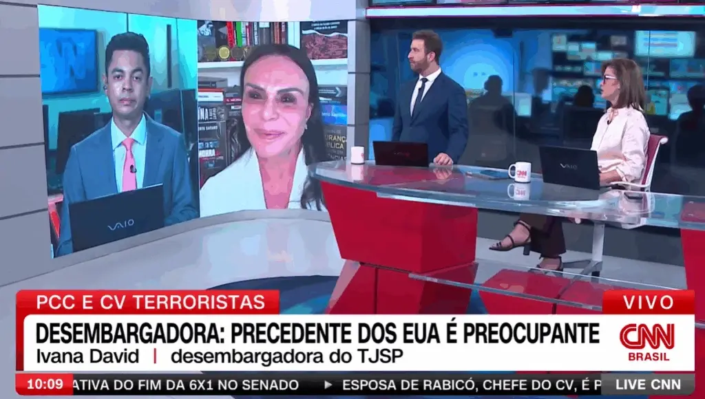 Desembargadora diz que preço da cocaína já subiu após PCC e CV serem classificados como terroristas