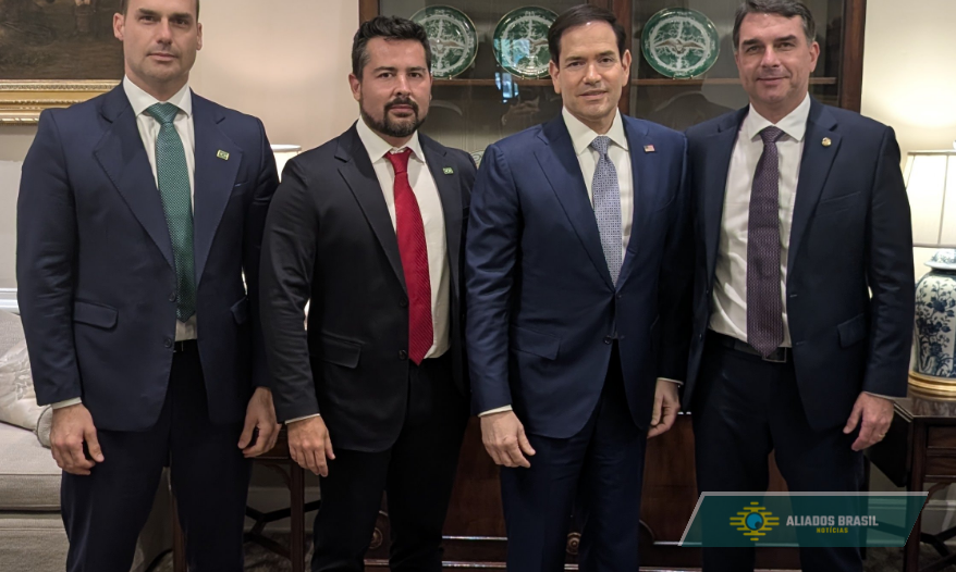 Flávio Bolsonaro se reúne com Marco Rubio , veja o que foi tratado e pedido feito pelo senador