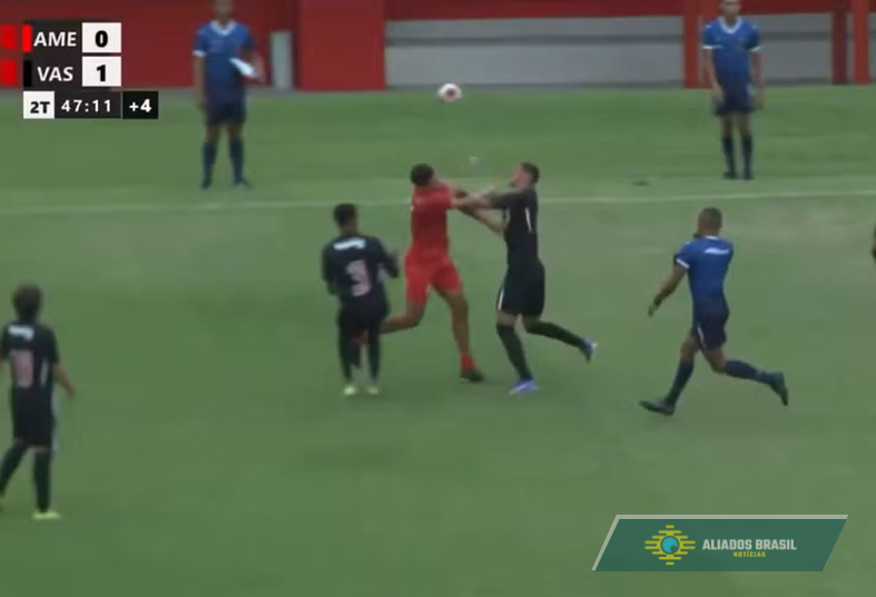 Jogo de título do Vasco na Copa Rio sub-20 termina com briga generalizada contra America; veja vídeo